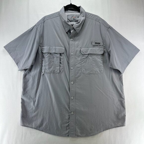 World Wide Sportsman Other - World Wide Sportsman Shirt Men 2XL Utility Button Down Vented Fishing Nylon Gray